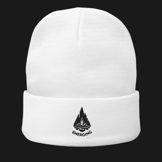 Embroidered Beanie Emerging